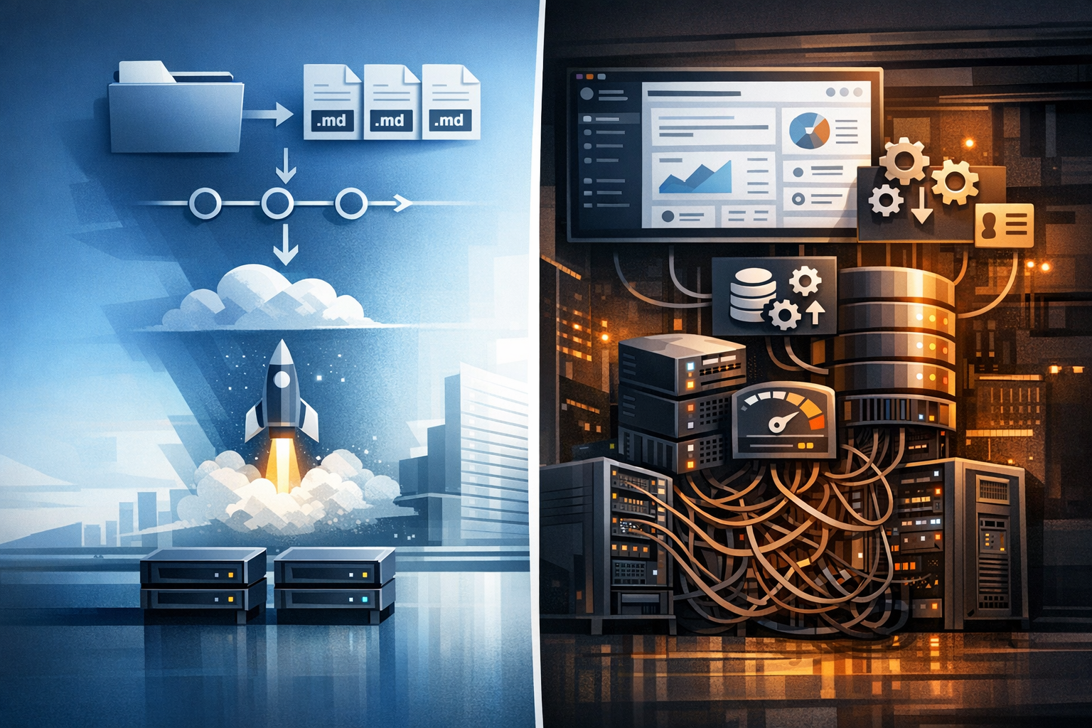 Featured image of post Hugo vs WordPress for a Company Blog: Speed, Workflow, and Maintenance